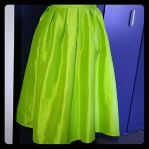 Neon Green Medi Skirt